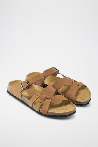 Mules de eco-couro Alvaro - Castanho