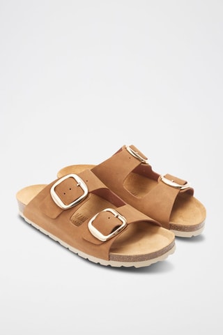 Mules de eco-couro Alberto - Castanho