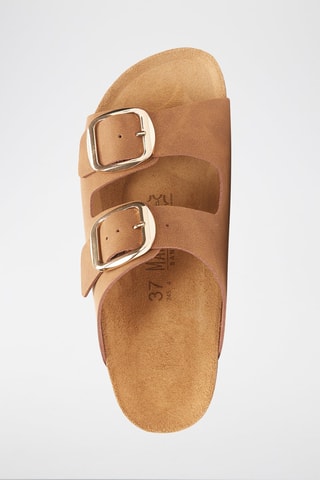 Mules de eco-couro Alberto - Castanho