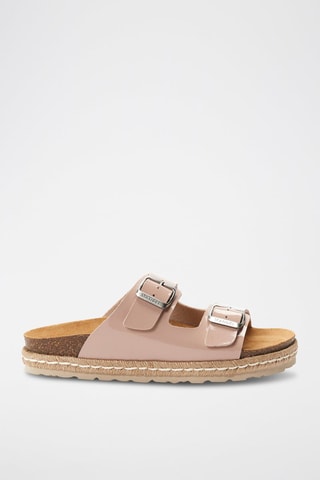 Mules de eco-couro envernizado Ana - Rosa