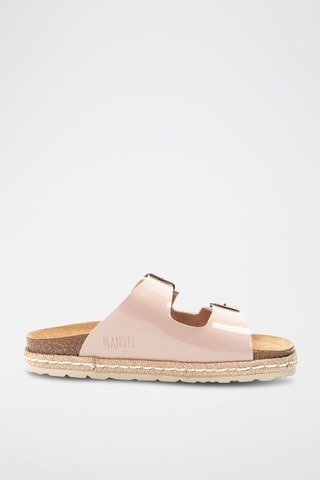 Mules de eco-couro envernizado Ana - Rosa