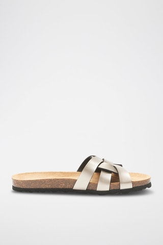Mules de eco-couro Clara - Bronze