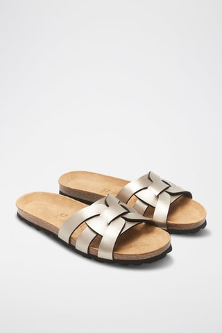 Mules de eco-couro Clara - Bronze