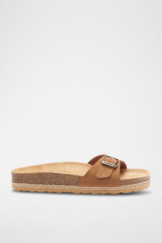 Mules de eco-couro Agata - Castanho