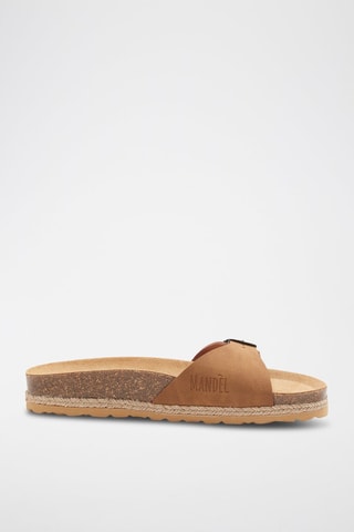 Mules de eco-couro Agata - Castanho