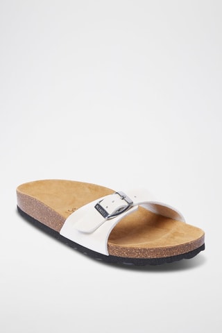 Mules de eco-couro Agata - Branco