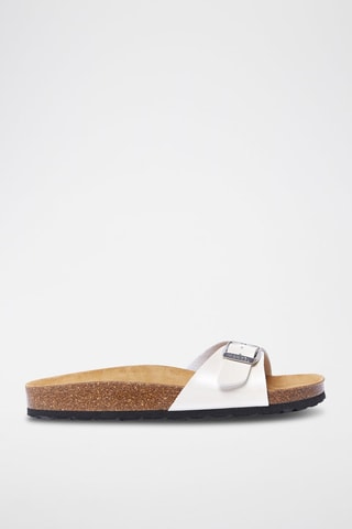 Mules de eco-couro Agata - Branco