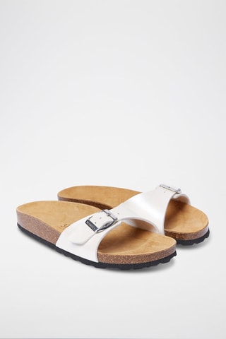 Mules de eco-couro Agata - Branco