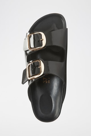 Mules envernizados Alberto - Preto