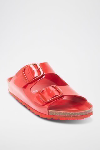 Mules envernizados Alberto - Vermelho