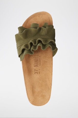 Mules em nobuck Sofia - Verde