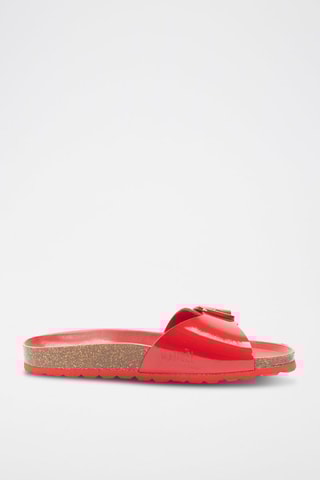 Mules envernizados Agata - Vermelho