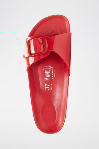 Mules envernizados Agata - Vermelho