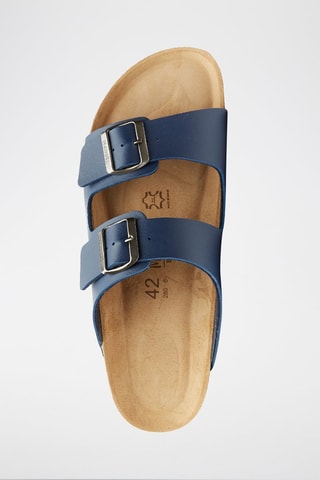 Mules de eco-couro Alberto - Azul-marinho