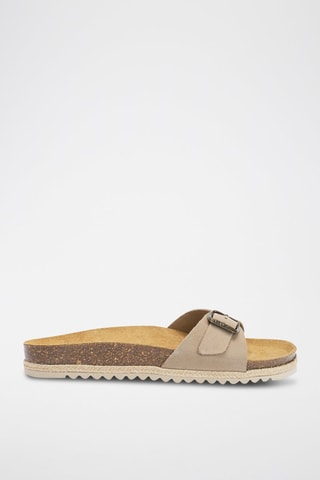 Mules em nobuck Agata - Toupeira