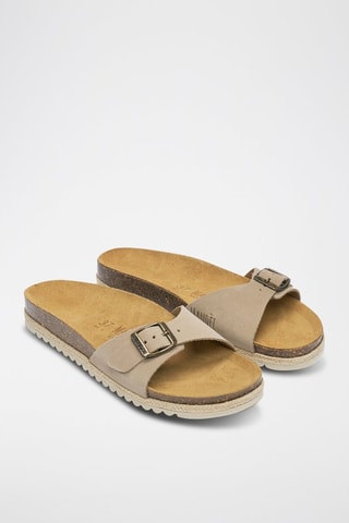 Mules em nobuck Agata - Toupeira