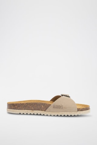 Mules em nobuck Agata - Toupeira