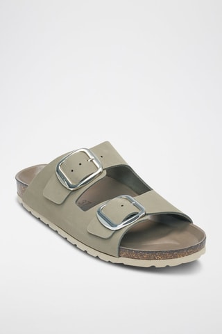 Mules em nobuck Alberto - Cinzento-claro