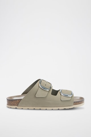 Mules em nobuck Alberto - Cinzento-claro