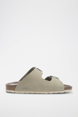 Mules em nobuck Alberto - Cinzento-claro