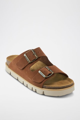Mules em nobuck Ana - Castanho