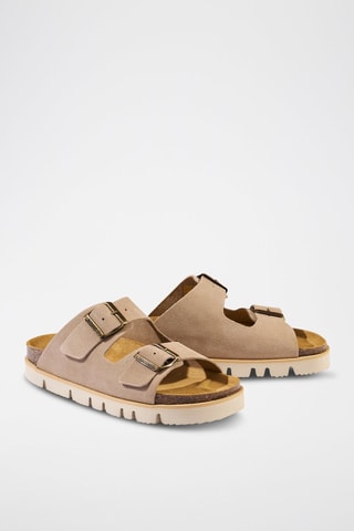 Mules em nobuck Ana - Toupeira