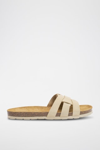 Mules em nobuck Clara - Bege