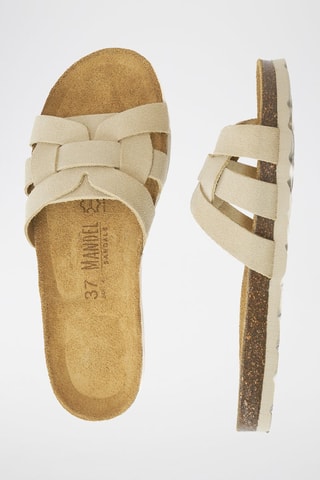 Mules em nobuck Clara - Bege
