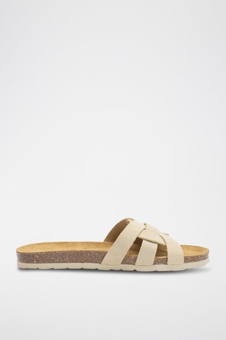 Mules em nobuck Clara - Bege