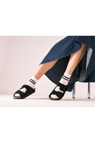 Mules de couro Alberto - Preto