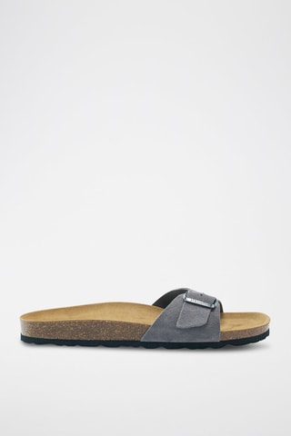 Mules em nobuck Agata - Cinzento