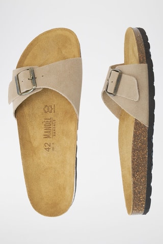 Mules em nobuck Agata - Toupeira