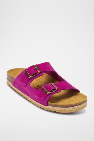 Mules em nobuck Alberto - Fúcsia