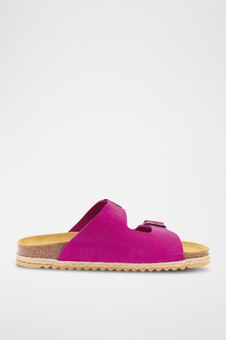 Mules em nobuck Alberto - Fúcsia