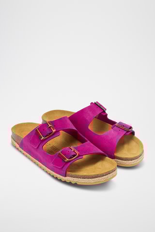 Mules em nobuck Alberto - Fúcsia