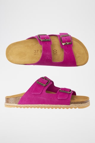 Mules em nobuck Alberto - Fúcsia