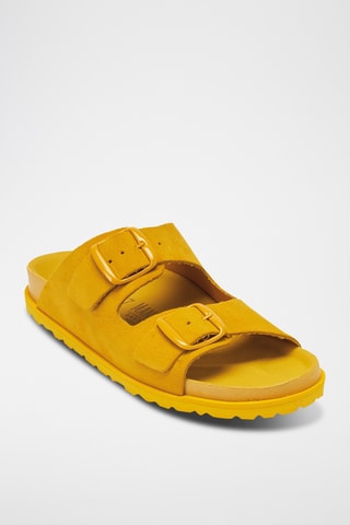 Mules em nobuck Ana - Amarelo