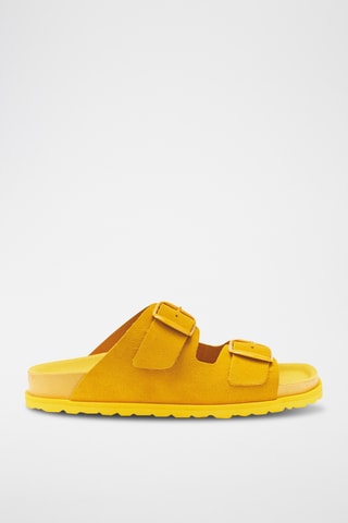 Mules em nobuck Ana - Amarelo