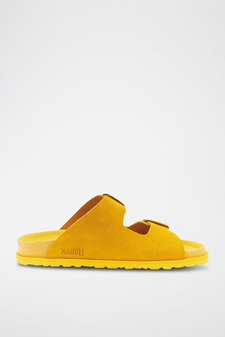 Mules em nobuck Ana - Amarelo