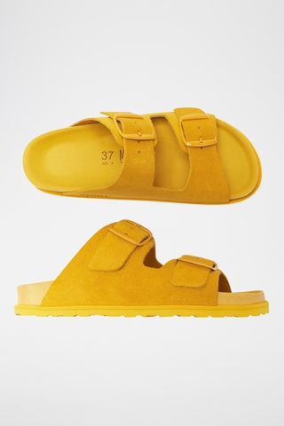 Mules em nobuck Ana - Amarelo