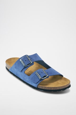 Mules em nobuck Alberto - Azul
