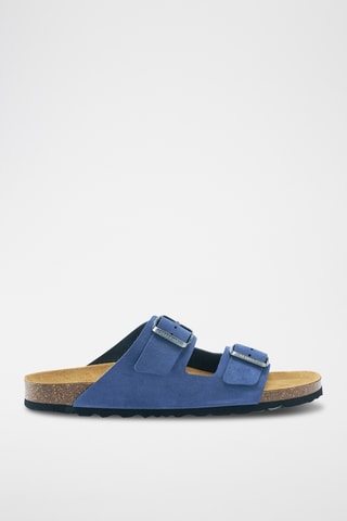 Mules em nobuck Alberto - Azul
