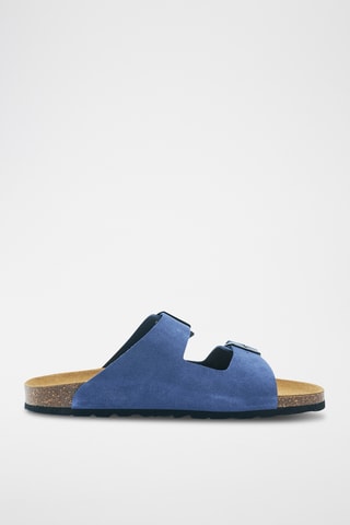 Mules em nobuck Alberto - Azul