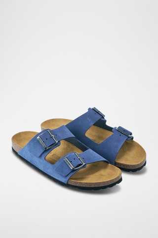 Mules em nobuck Alberto - Azul