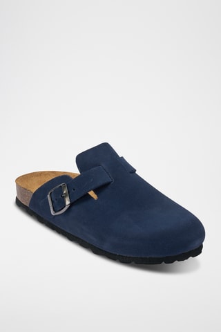 Socas em nobuck Noe - Azul-marinho