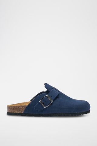 Socas em nobuck Noe - Azul-marinho
