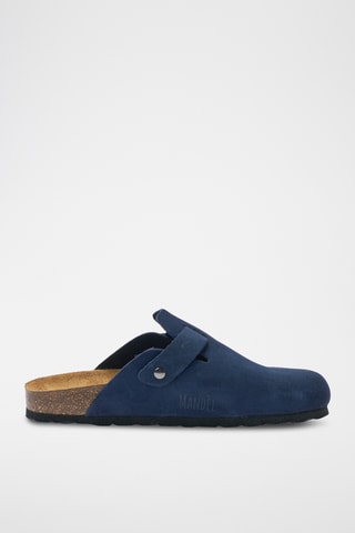 Socas em nobuck Noe - Azul-marinho