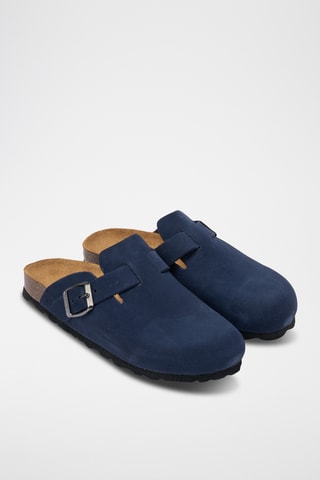 Socas em nobuck Noe - Azul-marinho