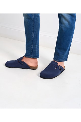 Socas em nobuck Noe - Azul-marinho