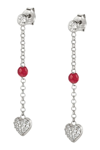 Boucles d'oreilles Gioie Argent et jade